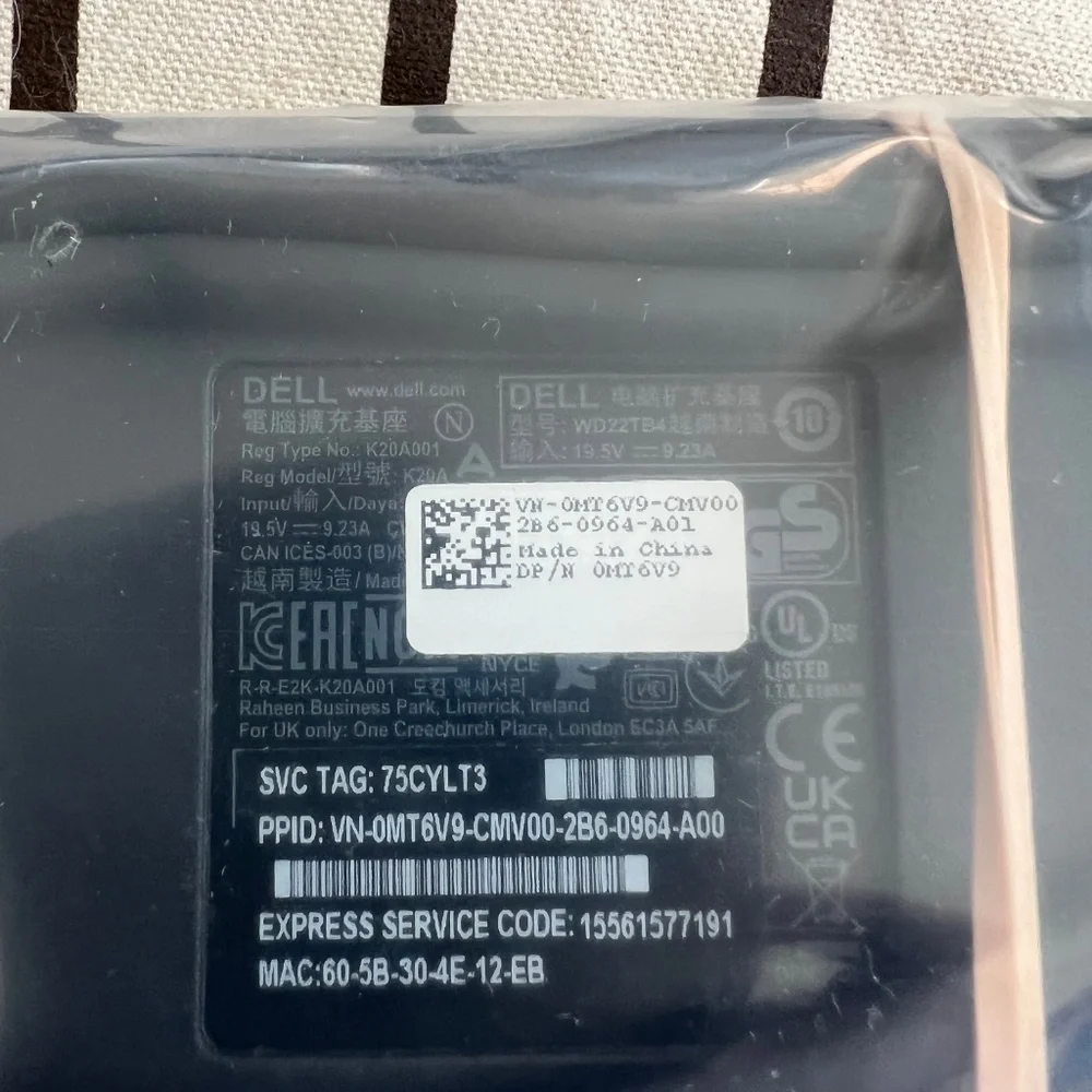 BRAND NEW Dell Thunderbolt™ Dock – WD22TB4